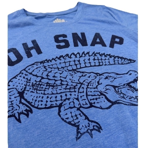 NWOT "Oh Snap" T-Shirt Graphic Blue Medium Top - Picture 2 of 5